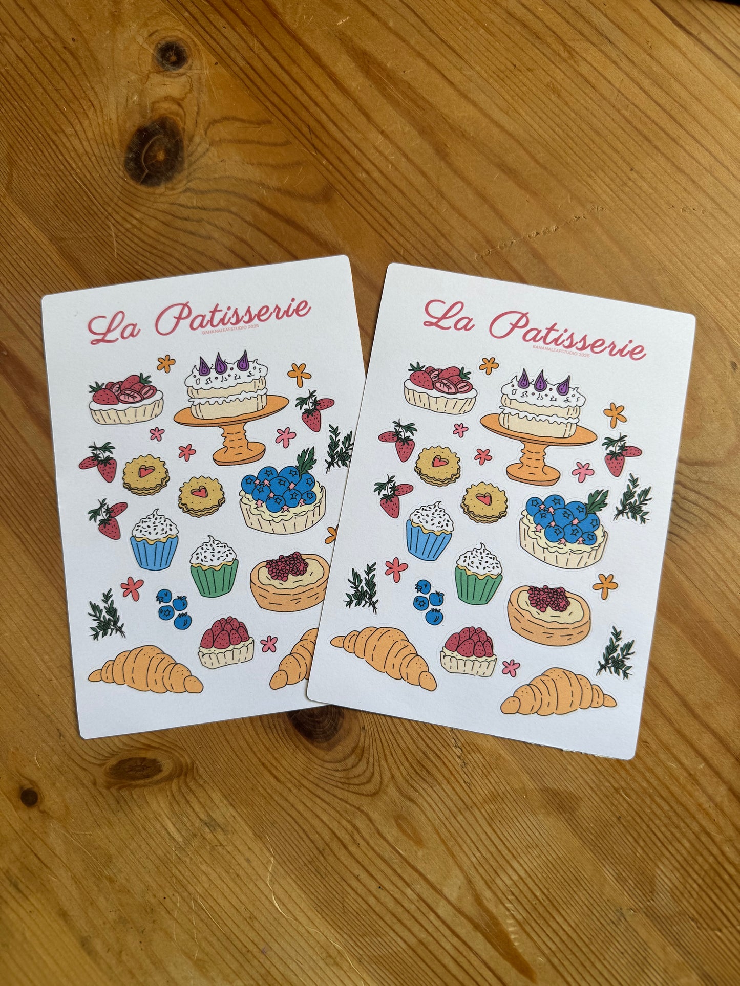 la patisserie sticker sheet