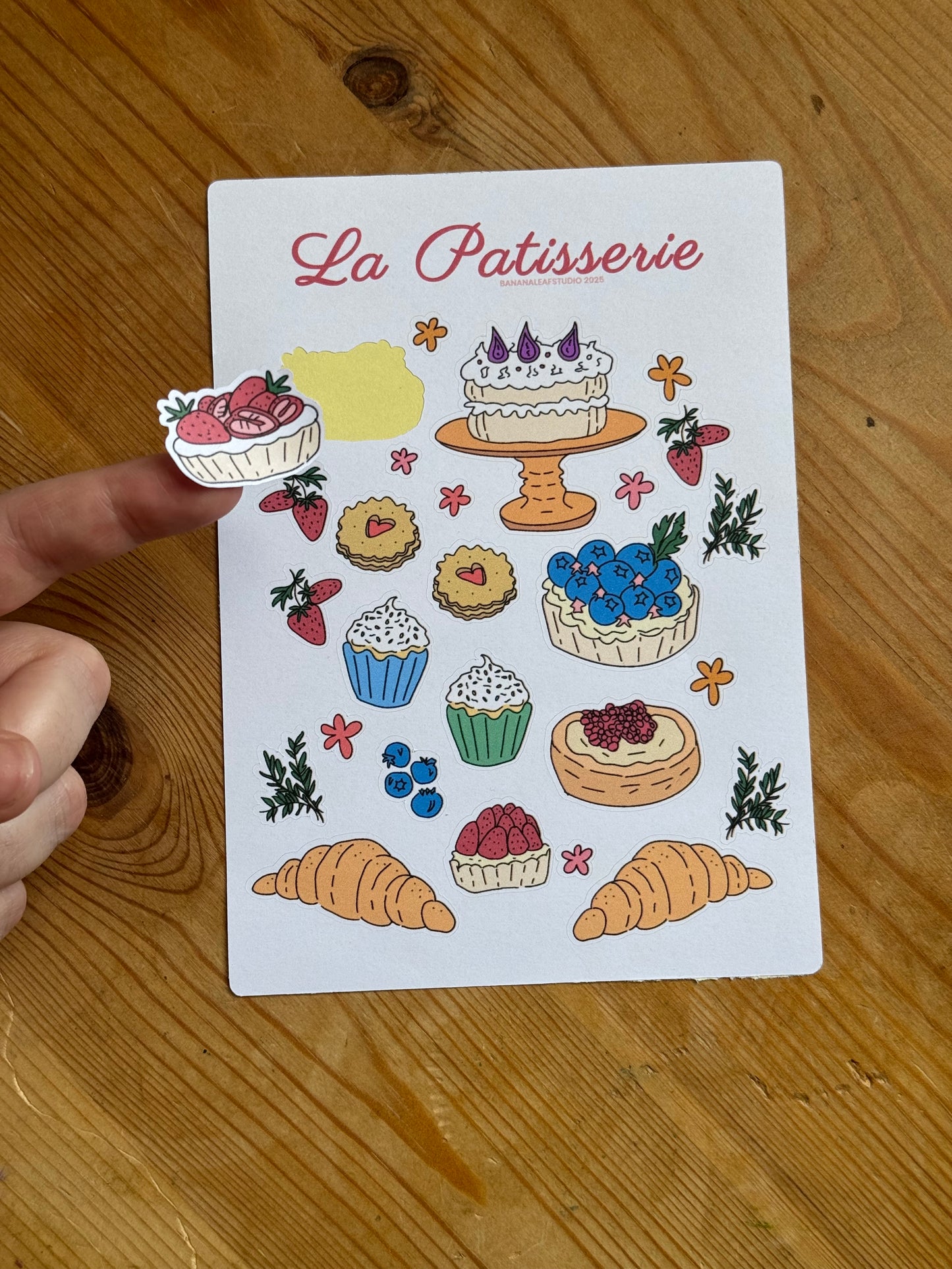 la patisserie sticker sheet