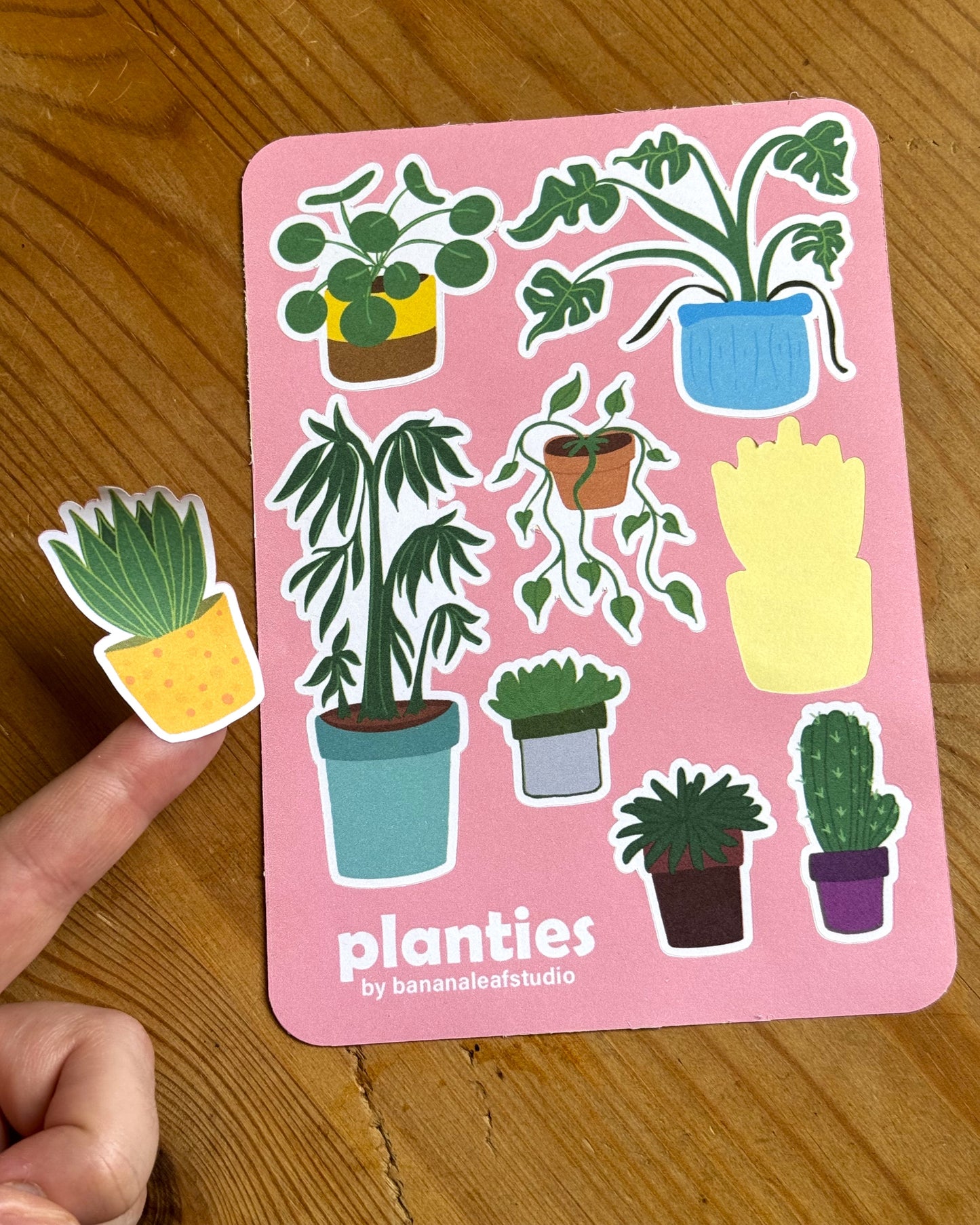 planties sticker sheet