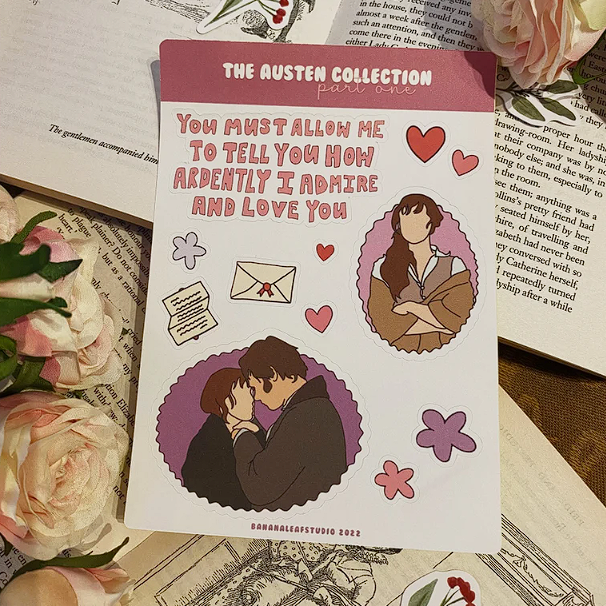 Pride and Prejudice Matte Sticker Sheet