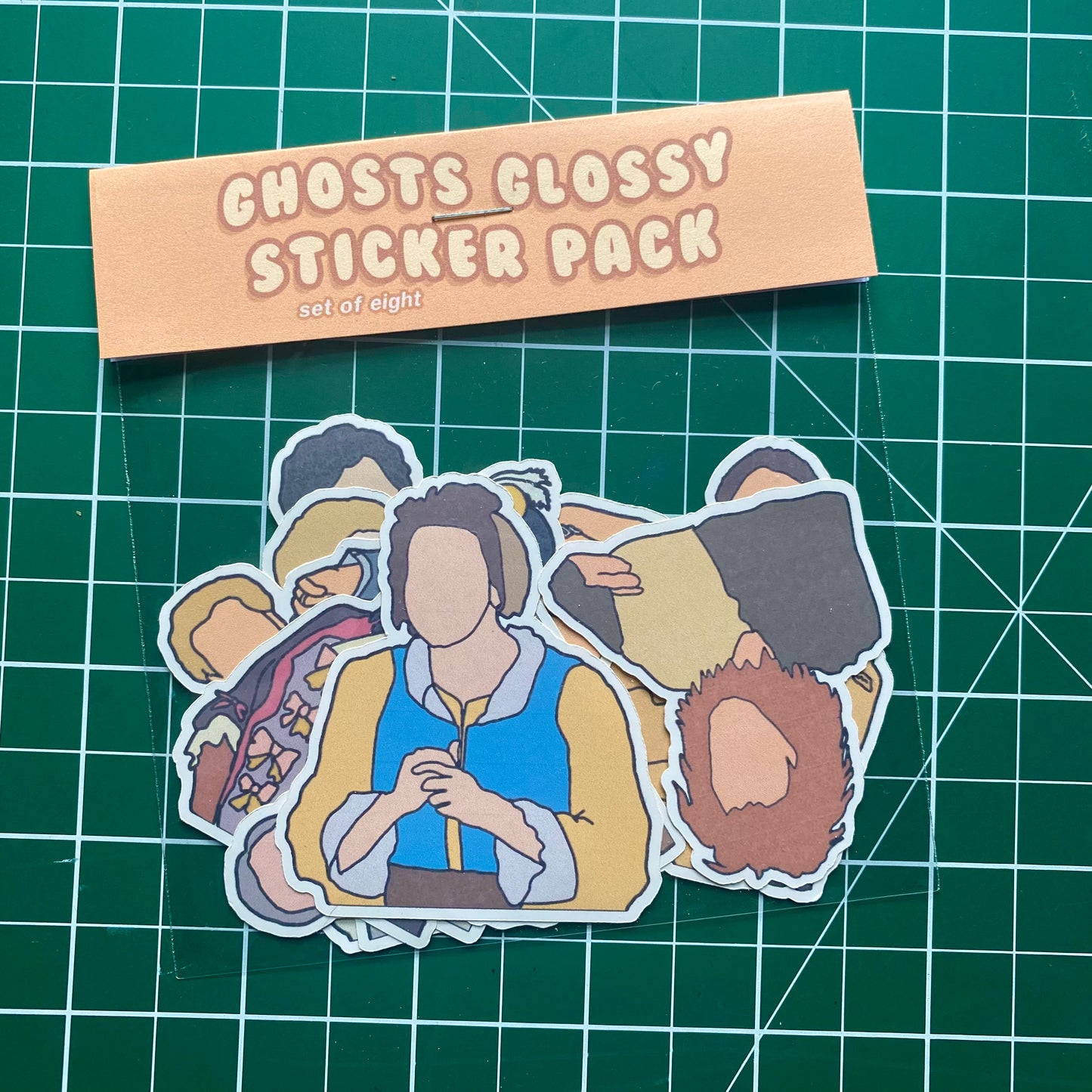 Ghosts Stickers Set of 8