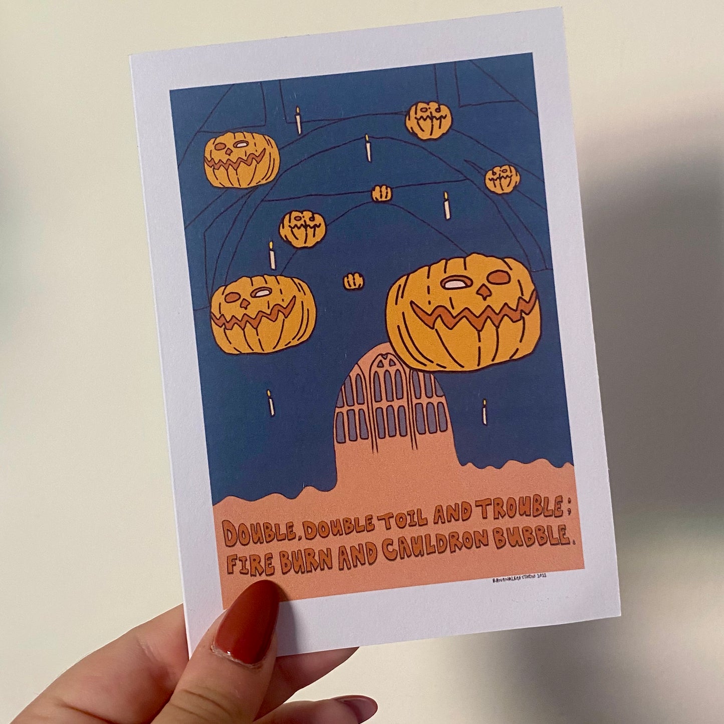 Magical Pumpkin Halloween Card