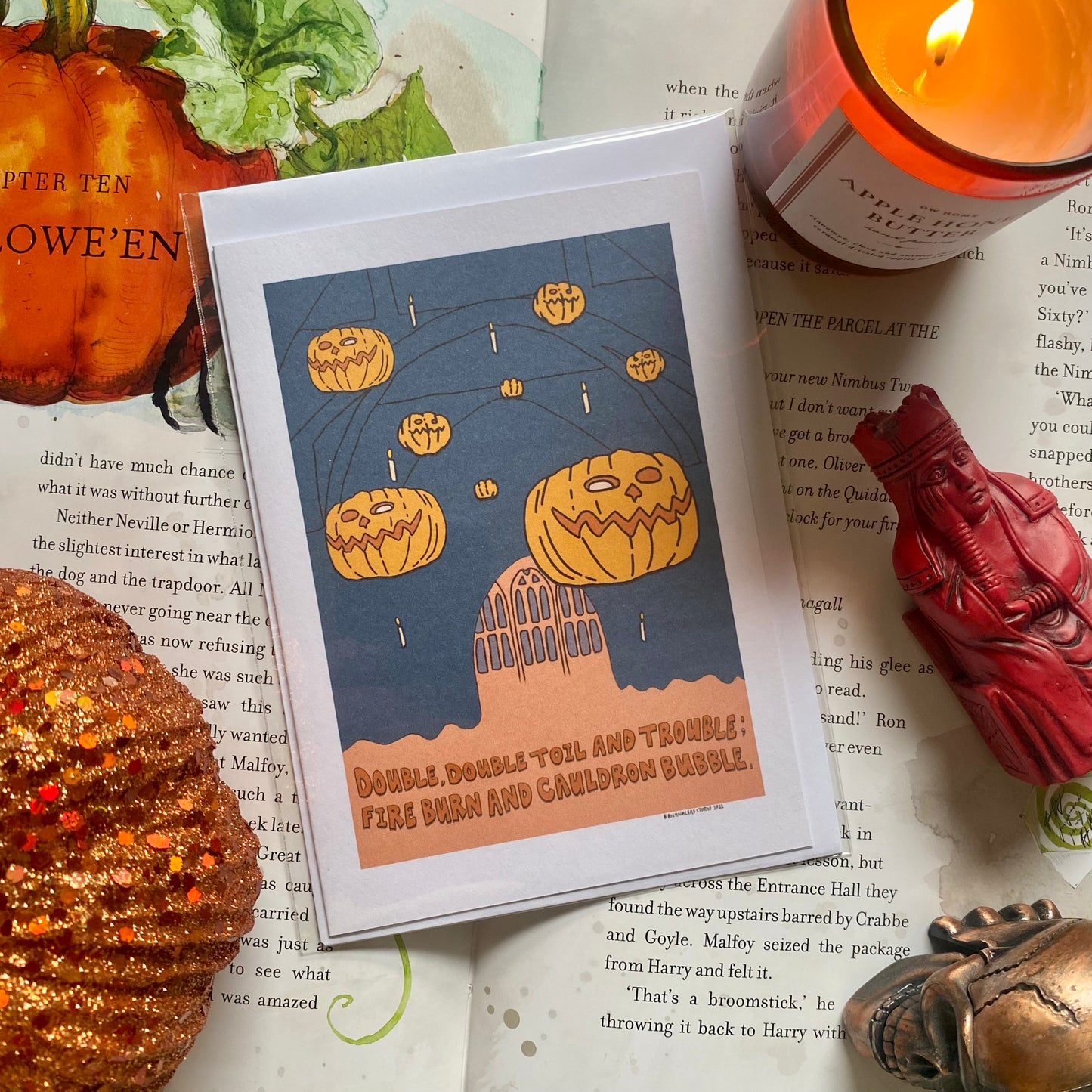 Magical Pumpkin Halloween Card