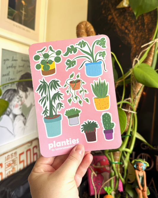planties sticker sheet