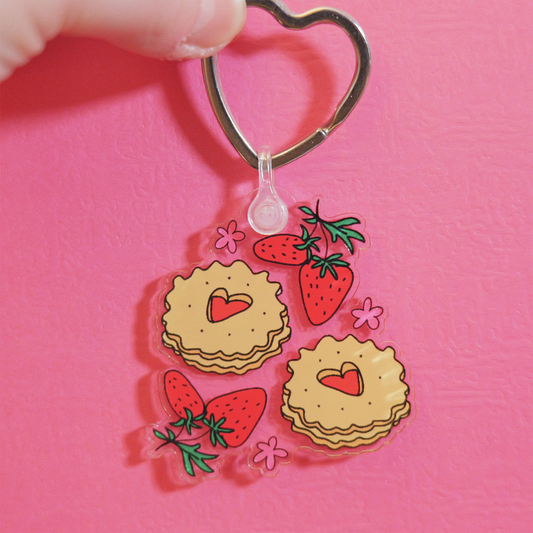 Jammy Heart Keyring 🩷