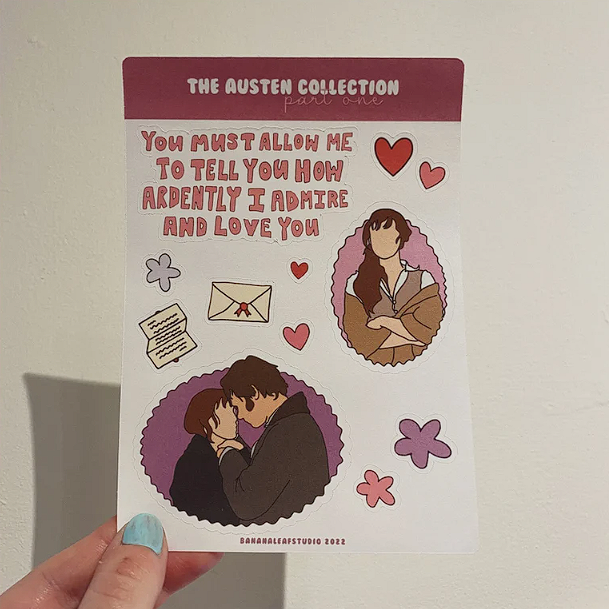 Pride and Prejudice Matte Sticker Sheet